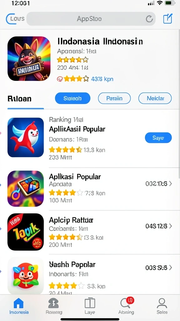 sp212 - Tangkapan layar karakter unik yang dapat dipilih.